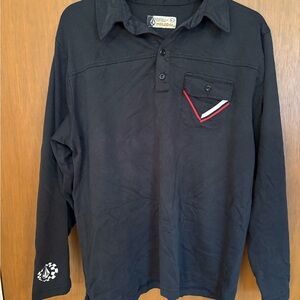 Volcom Black Casual Button Down Shirt